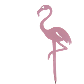 Flamant rose lady pink à planter - taille s - 100% acier galvanisé