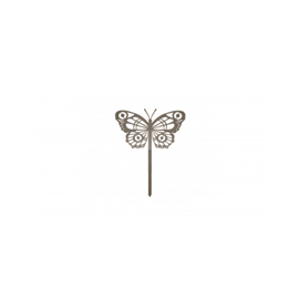 Papillon cocoon à planter - taupe - 100% acier inoxydable