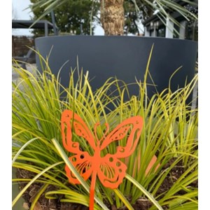 Papillon beautiful à planter - bleu turquoise - 100% acier inoxydable