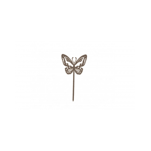 Papillon beautiful à planter - taupe - 100% acier inoxydable