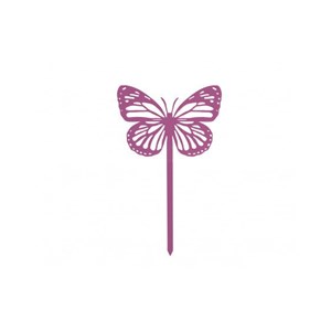 Papillon amor à planter - vieux rose - 100% acier inoxydable