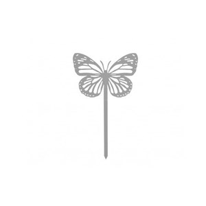 Papillon amor à planter - gris platine - 100% acier inoxydable