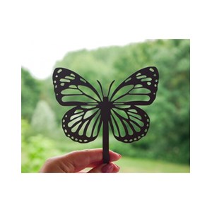 Papillon amor à planter - vert tendre - 100% acier inoxydable