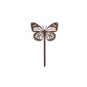 Papillon amor à planter - mars sablé - 100% acier inoxydable