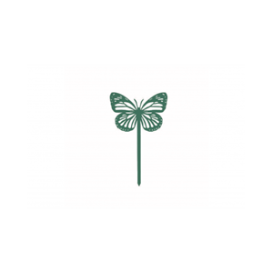 Papillon amor à planter - vert pin - 100% acier inoxydable