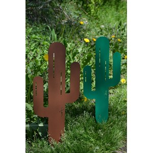Cactus mr pique à planter - vert printemps - 100% acier galvanisé