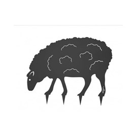 Mouton steel country à planter - gris anthracite - 100% acier inoxydable