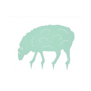 Mouton steel country à planter - vert tendre - 100% acier inoxydable