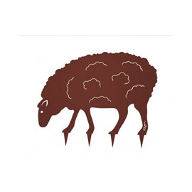 Mouton steel country à planter - mars sablé - 100% acier inoxydable