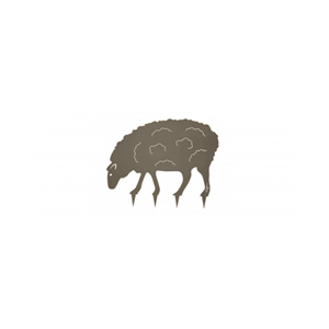 Mouton steel country à planter - taupe - 100% acier inoxydable