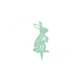 Lapin lady rabbit à planter - vert tendre - 100% inox