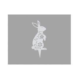 Lapin lady rabbit à planter - blanc pur - 100% inox