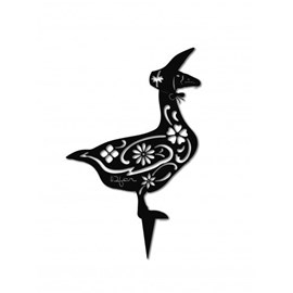 Oie miss anatide à planter - noir - 100% inox