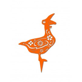 Oie miss anatide à planter - orange pur - 100% inox