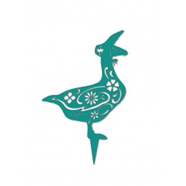 Oie miss anatide à planter - bleu turquoise - 100% inox