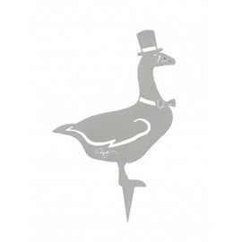 Oie mister jars à planter - gris platine - 100% inox