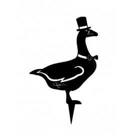 Oie mister jars à planter - noir - 100% inox