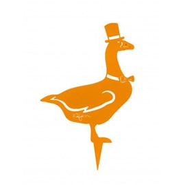 Oie mister jars à planter - orange pur - 100% inox