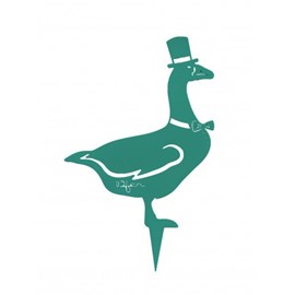 Oie mister jars à planter - bleu turquoise - 100% inox