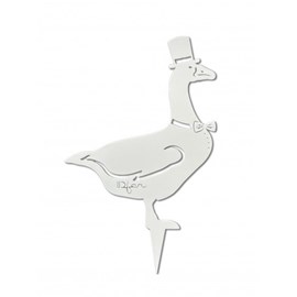 Oie mister jars à planter - blanc pur - 100% inox