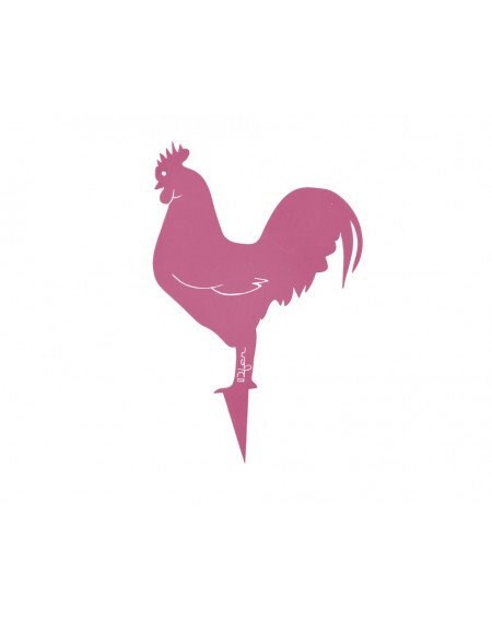 Coq mister panache à planter - vieux rose