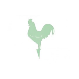 Coq mister panache à planter - vert tendre - 100% inox
