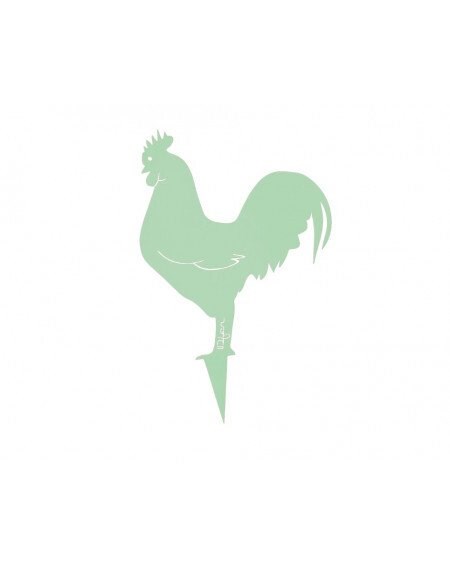 Coq mister panache à planter - vert tendre