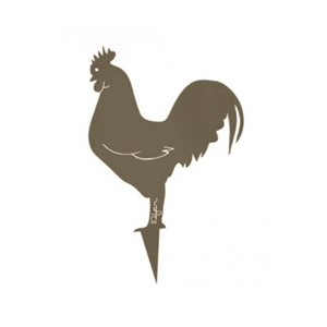 Coq mister panache à planter - taupe - 100% inox
