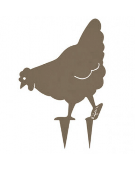 Poule miss chabo à planter - taupe