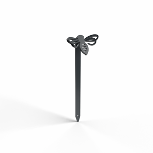 Abeille - piquets déco à planter - gris anthracite - 100% inox