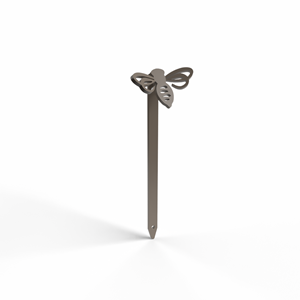 Abeille - piquets déco à planter - taupe - 100% inox