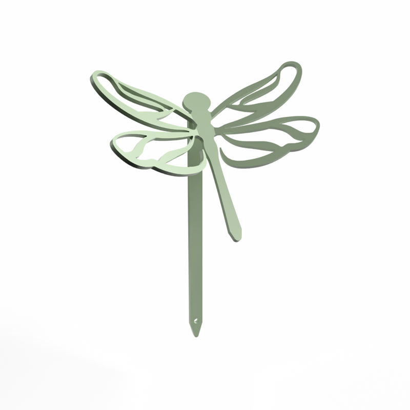 Libellule - piquets déco à planter - vert tendre