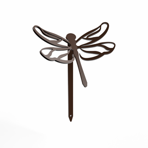 Libellule - piquets déco à planter - mars sablé