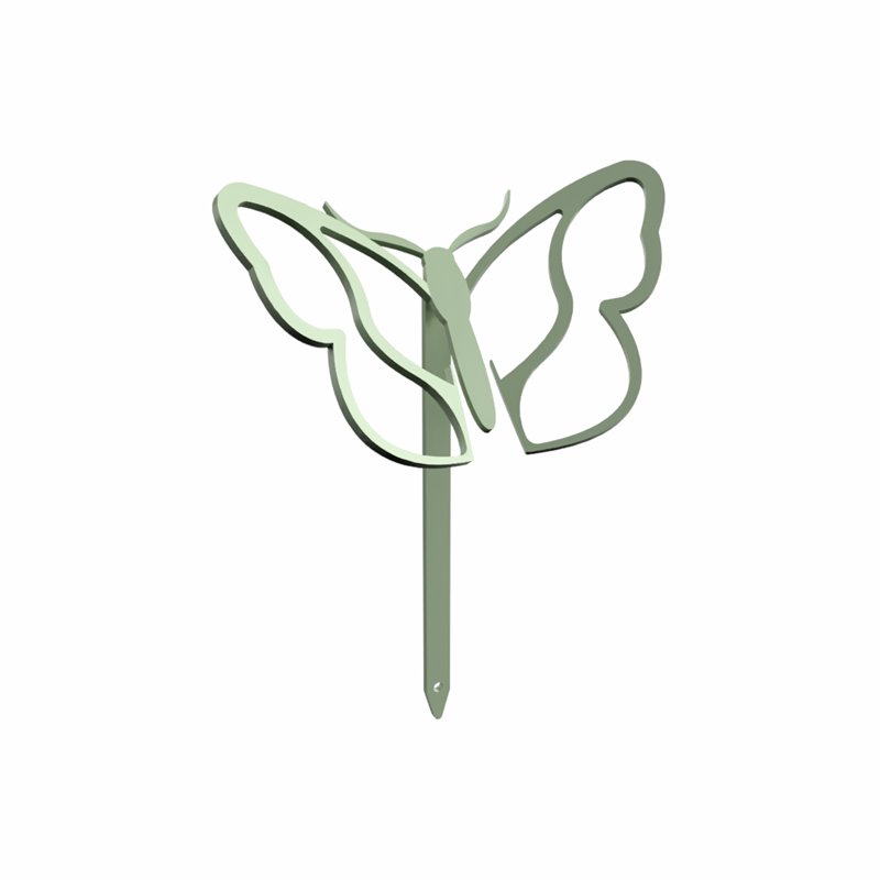 Papillon - piquets déco à planter - vert tendre