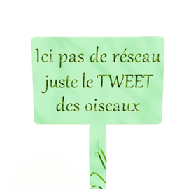 Étiquette de jardin à planter avec citation - vert tendre - 100% acier galvanisé