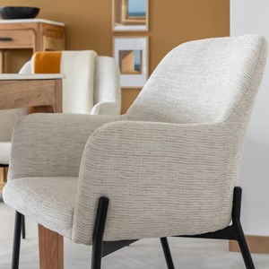 Chaise tissu sable