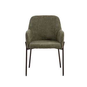 Fauteuil tissu vert