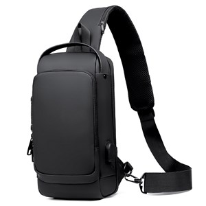 Fishtec sac à dos antivol compact avec port usb, cadenas à code et tissu en