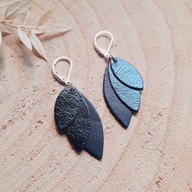 Boucles mini céleste bleu pétrole