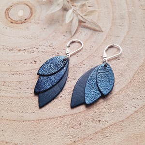 Boucles mini céleste bleu pétrole