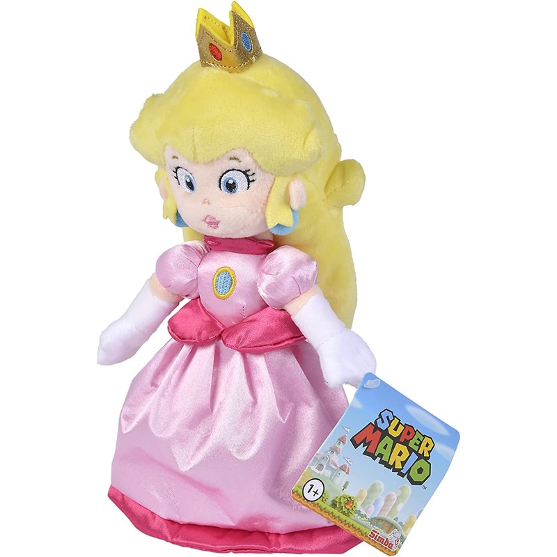 Super mario peach peluche de 27 cm