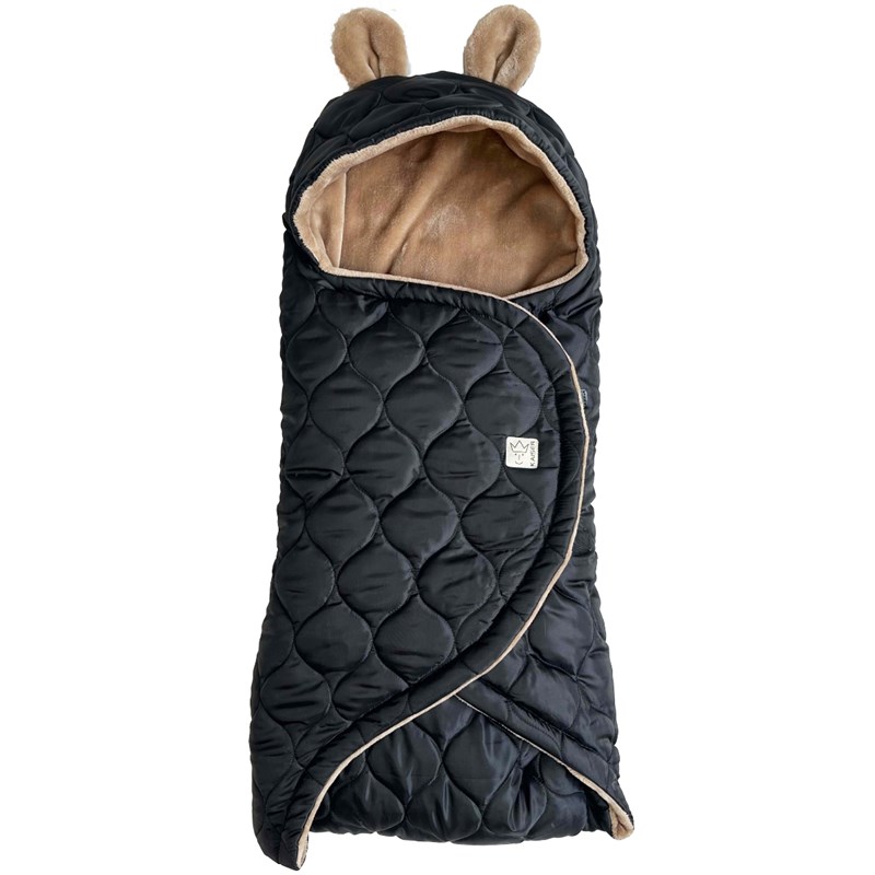 Couverture nomade pour bébé recy black-light brown