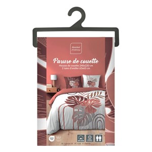 Housse de couette 240x220 + 2 taies