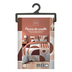 Housse de couette 240x220 + 2 taies