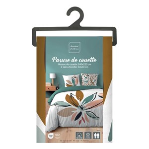 Housse de couette 240x220 + 2 taies