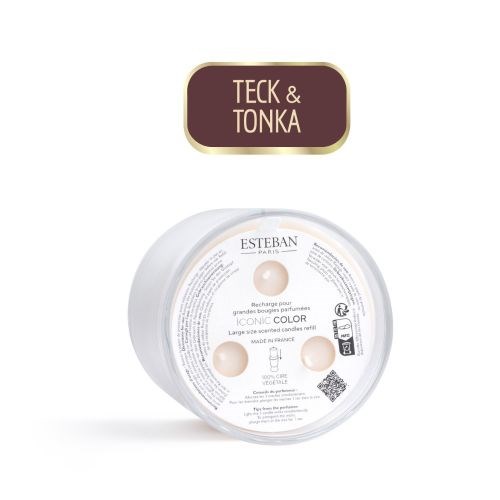 Recharge bougie 400g teck & tonka