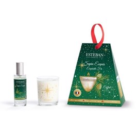 Coffret noël duo bougie & vapo sapin exquis
