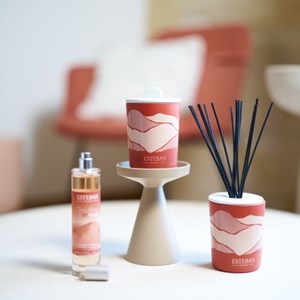 Bougie parfumée décorative terre d’ocre karité