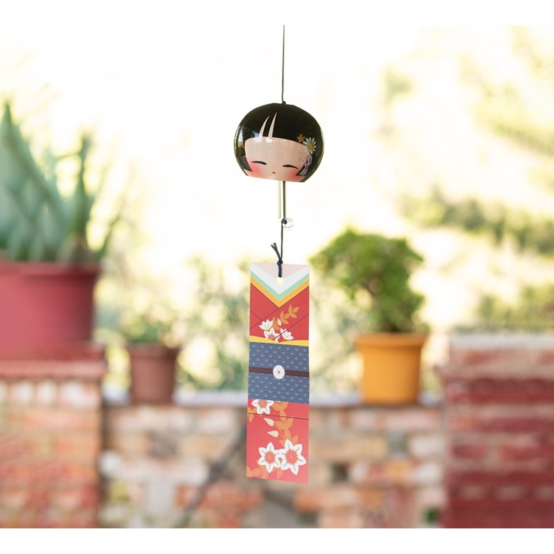 Cloche furin cristal kokeshi 5cm