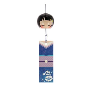 Cloche furin cristal kokeshi 5cm